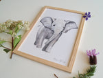 Cadre affiche aquarelle Eléphant Louis image 4