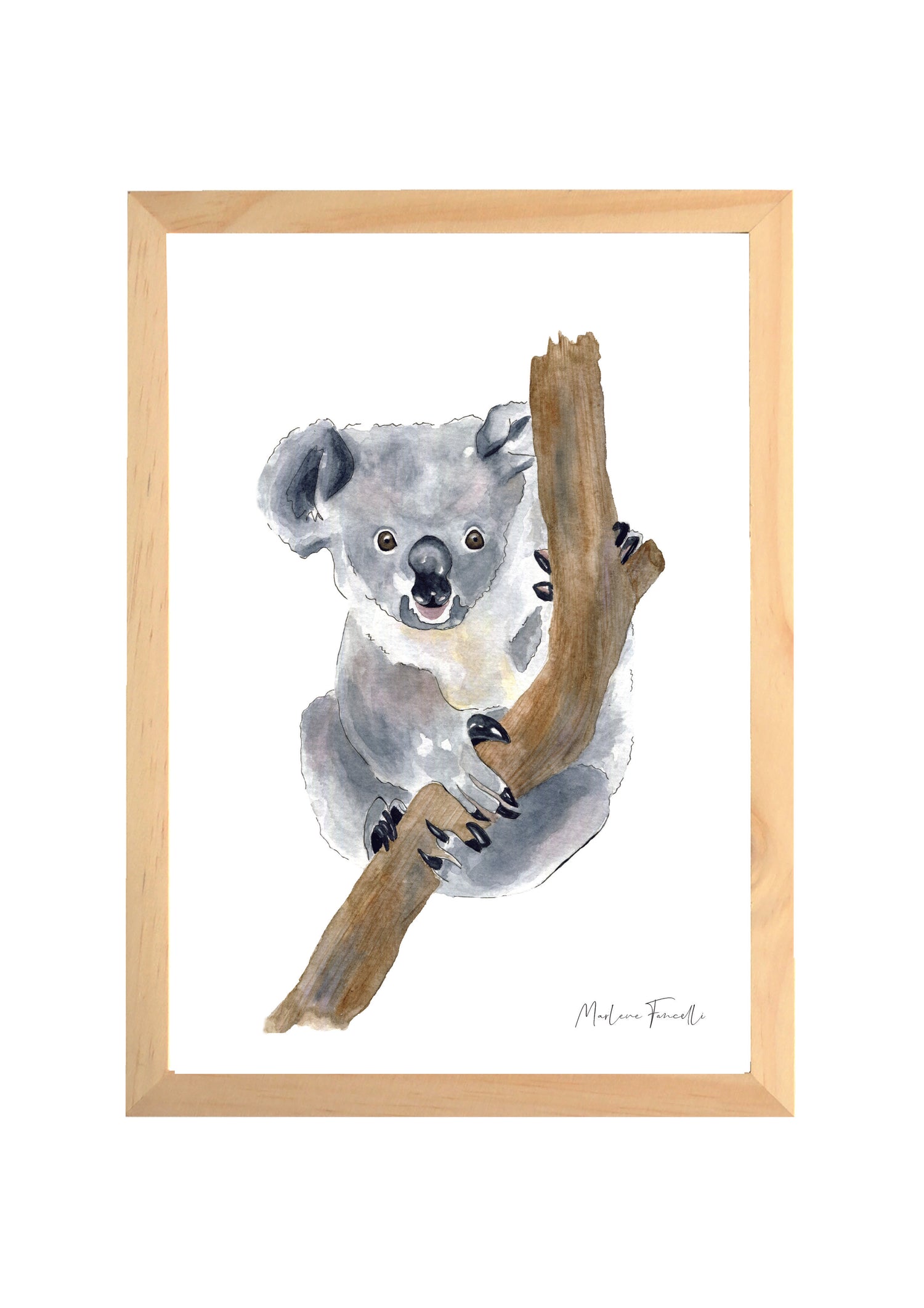 Cadre affiche aquarelle Koala Eli image 0