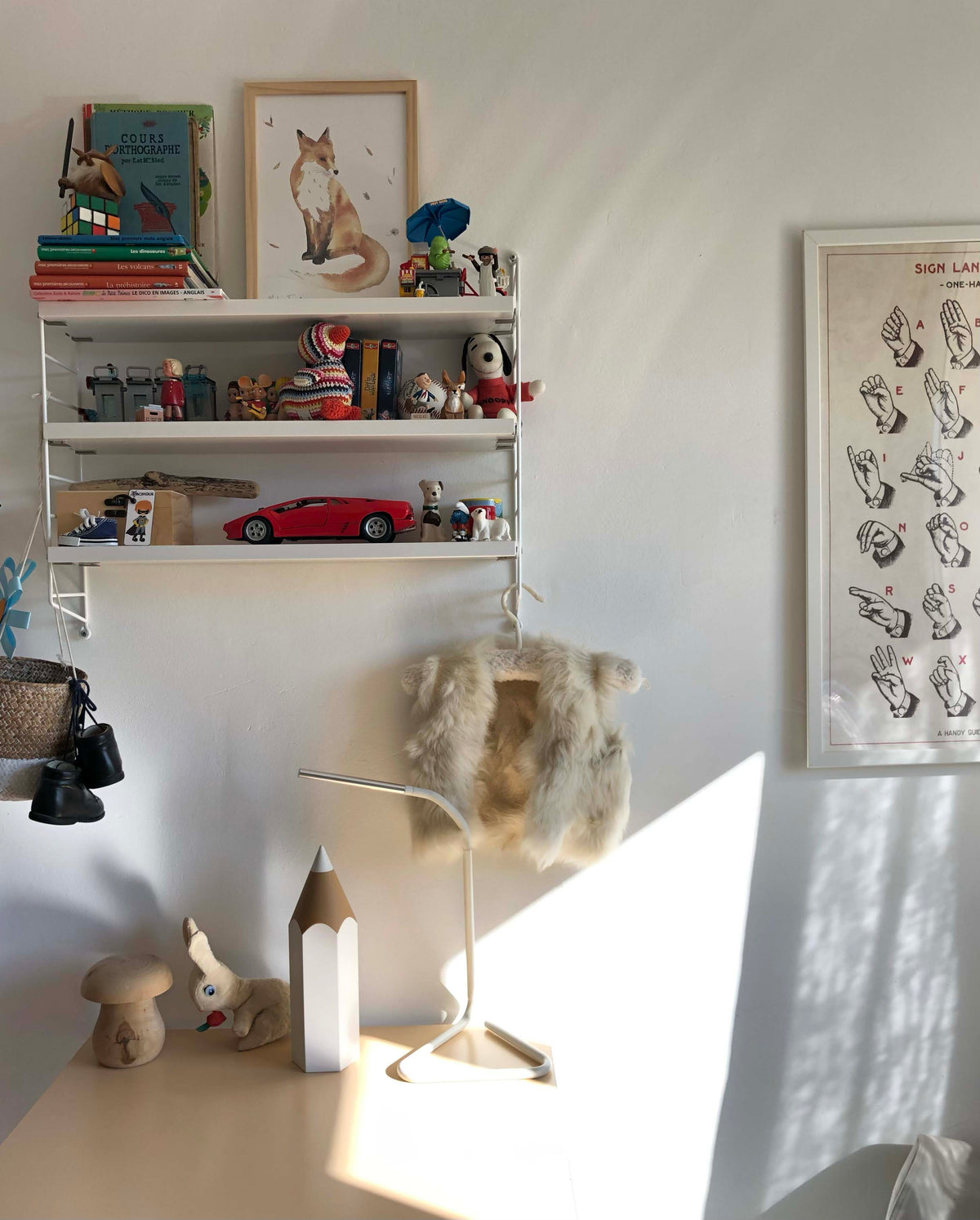 Poster aquarelle animaux de la savane chambre de bébé et d'enfant 