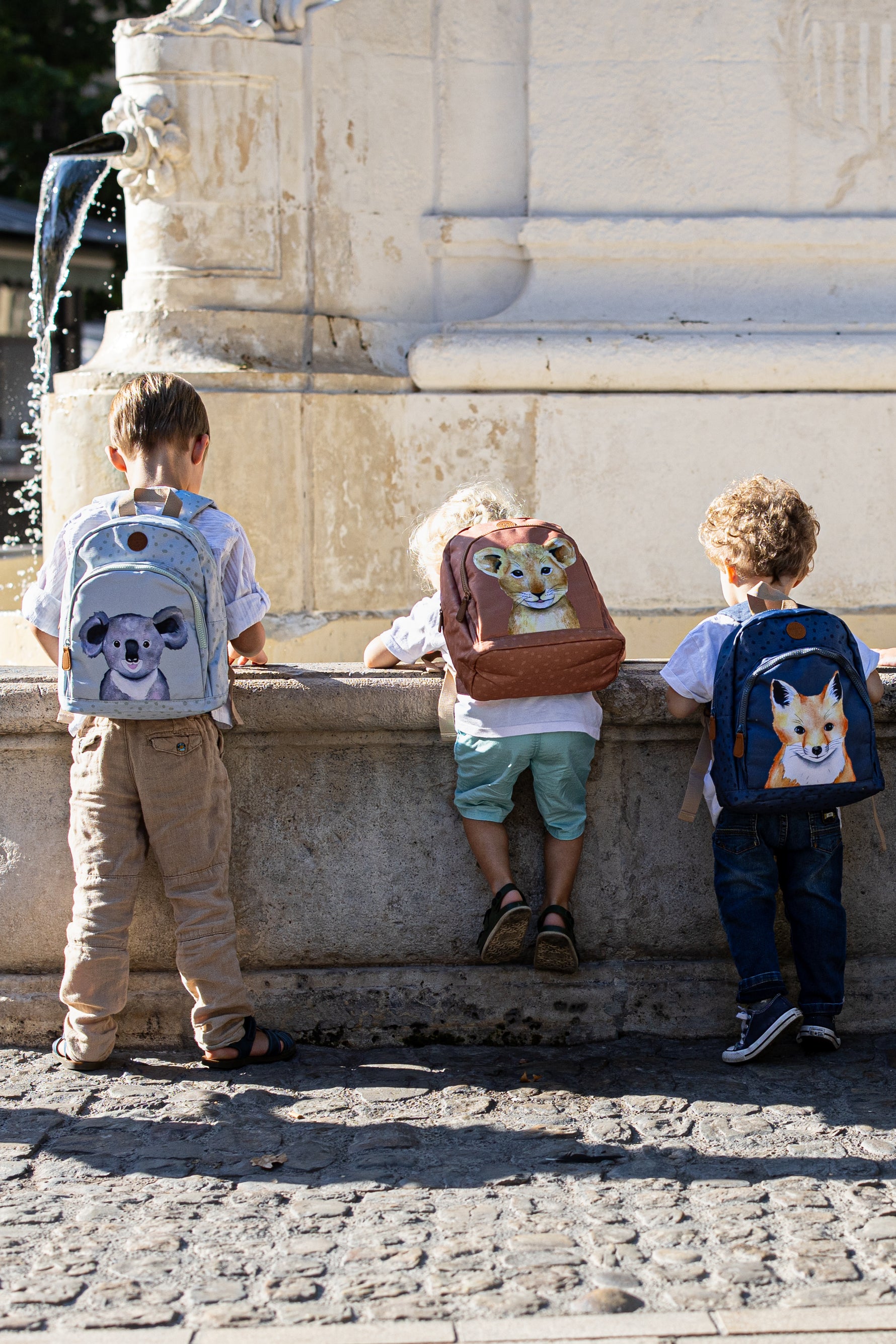 cartable maternelle & crèche bébé koala lion et renard