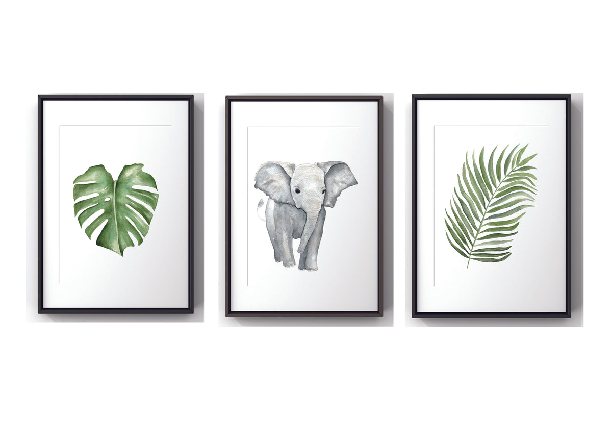 Cadre affiche aquarelle Feuille Monstera image 4