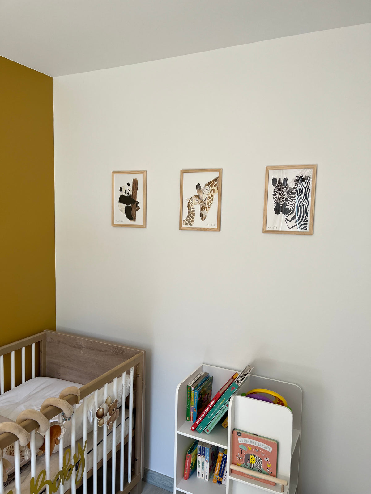 Poster aquarelle animaux de la jungle chambre de bébé et d'enfant 