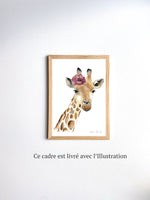 Cadre affiche aquarelle Girafe Séraphine image 3
