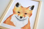 Cadre affiche aquarelle Renard Mat image 6