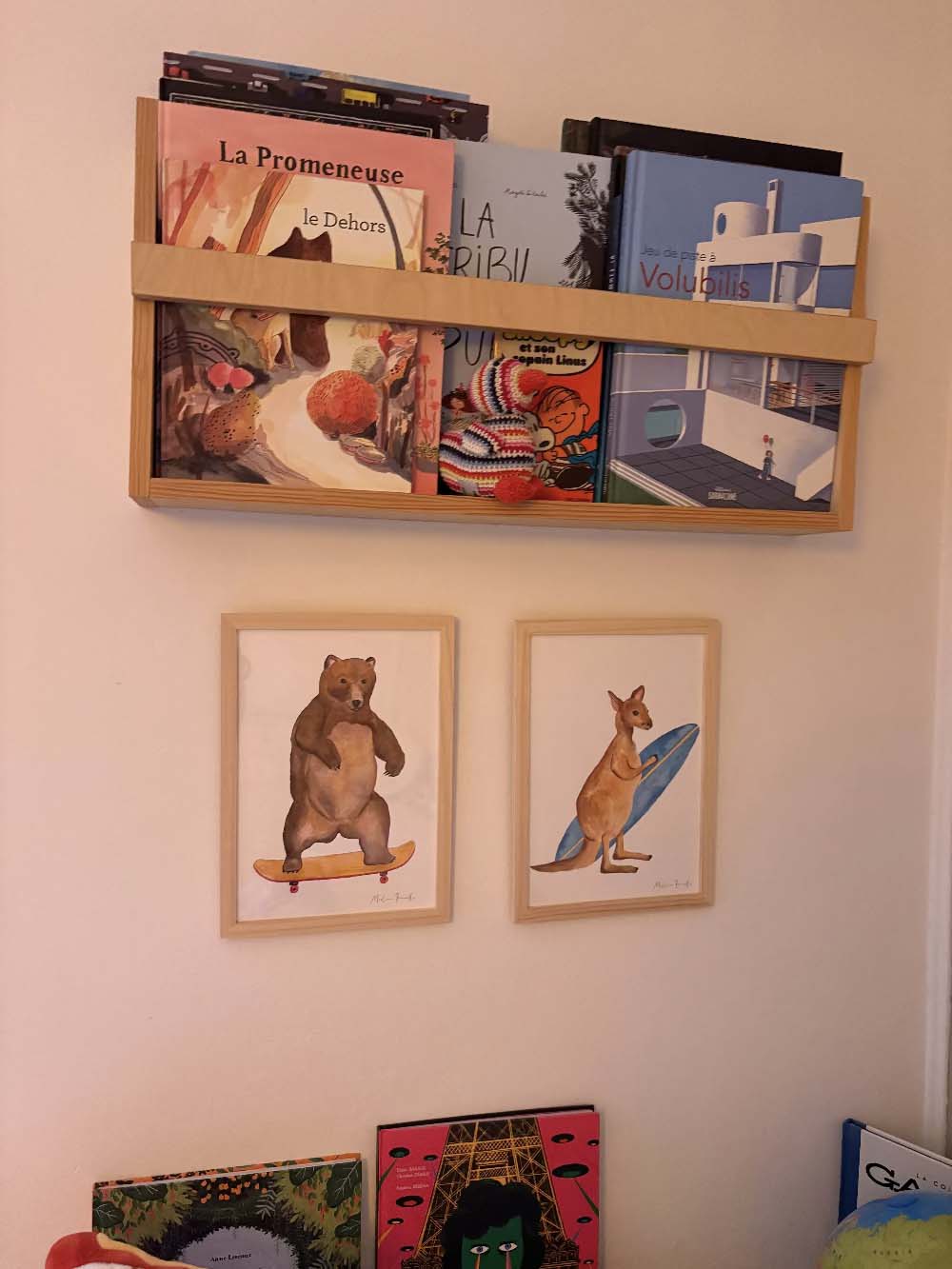 Poster aquarelle animaux fun chambre  d'enfant et ado 