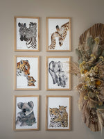 Décoration chambre enfant avec affiche famille tigre