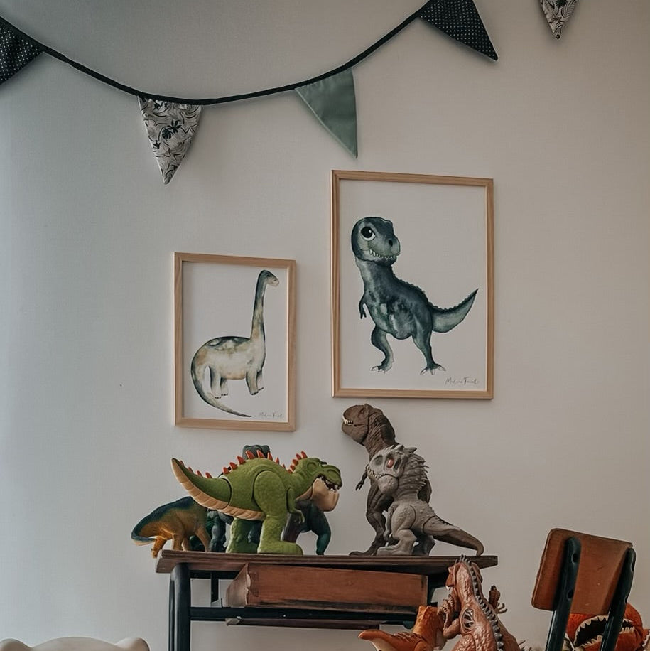 affiche T-Rex décoration murale bébé