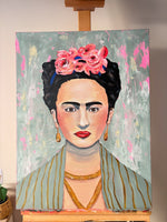 Détail matière peinture acrylique sur toile