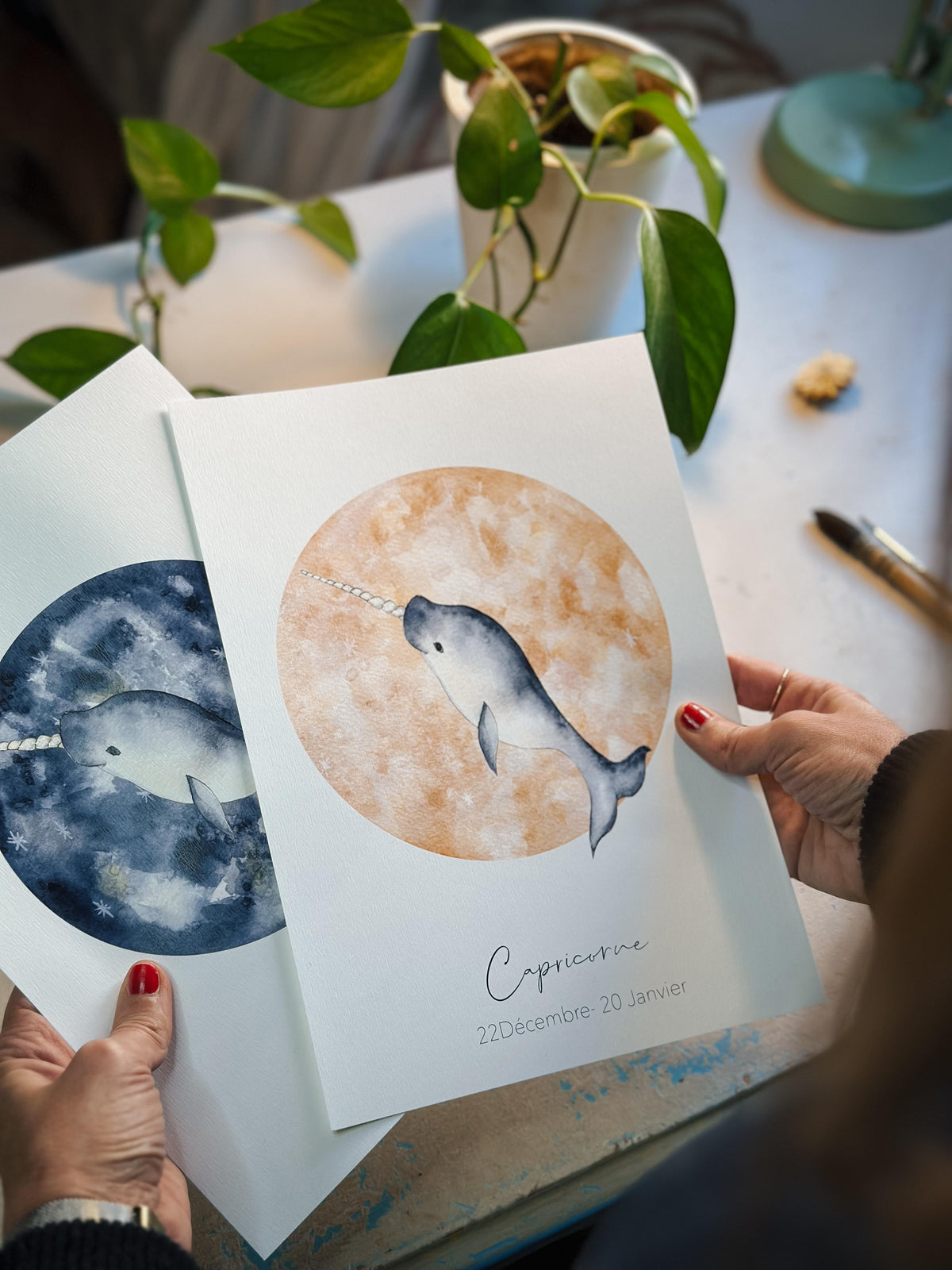 Illustration Aquarelle Signe Astrologique Capricorne image 3