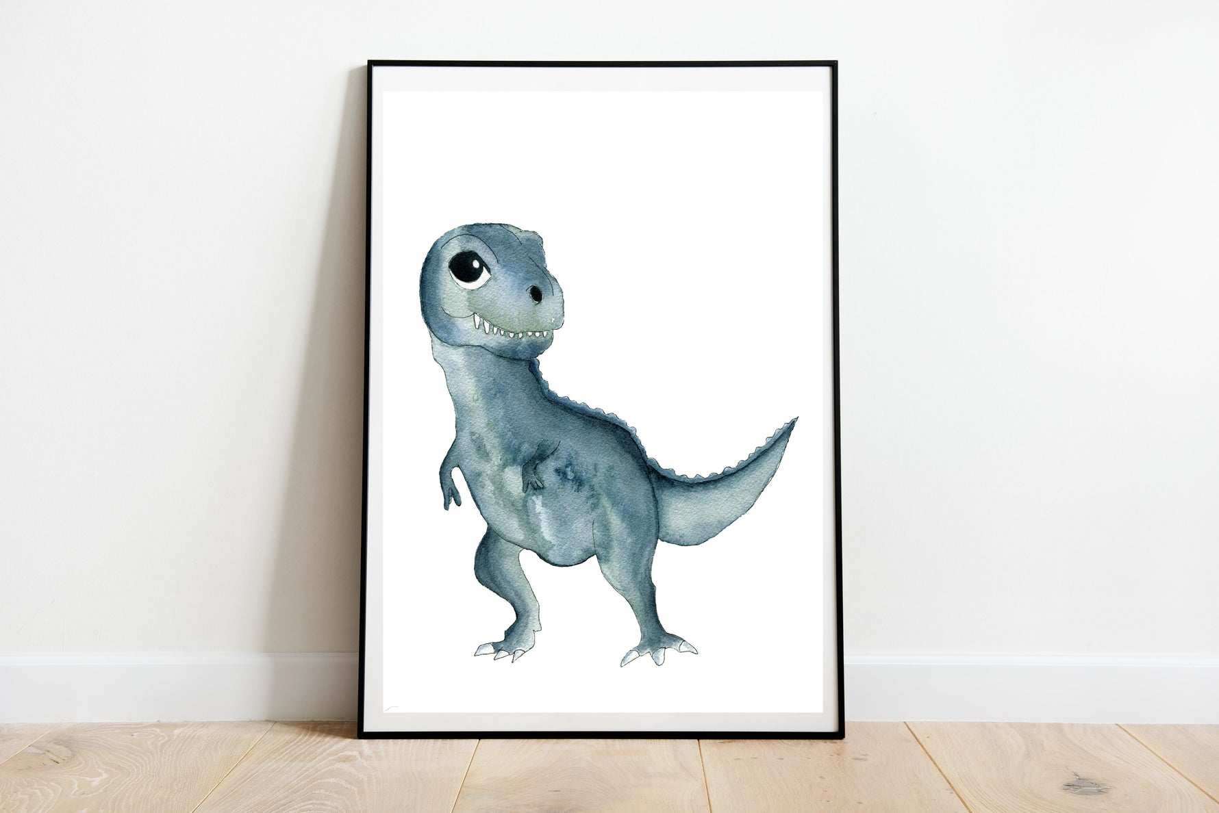 Cadre affiche aquarelle T-rex Rex image 6