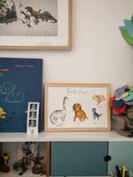 Famille dinosaure personnalisée avec enfants au choix