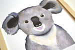 Illustration koala aquarelle décoration murale bébé