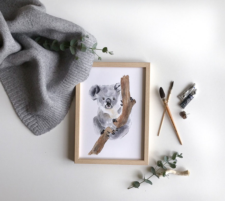 Illustration koala aquarelle douce pour enfant