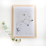 illustration ours polaire famille océan aquarelle