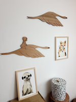 Illustration suricate décoration murale chambre bébé