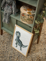 poster T-Rex aquarelle chambre bébé