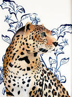 Affiche léopard aquarelle pour chambre bébé