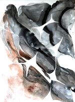Œuvre originale abstraite inspiration minérale