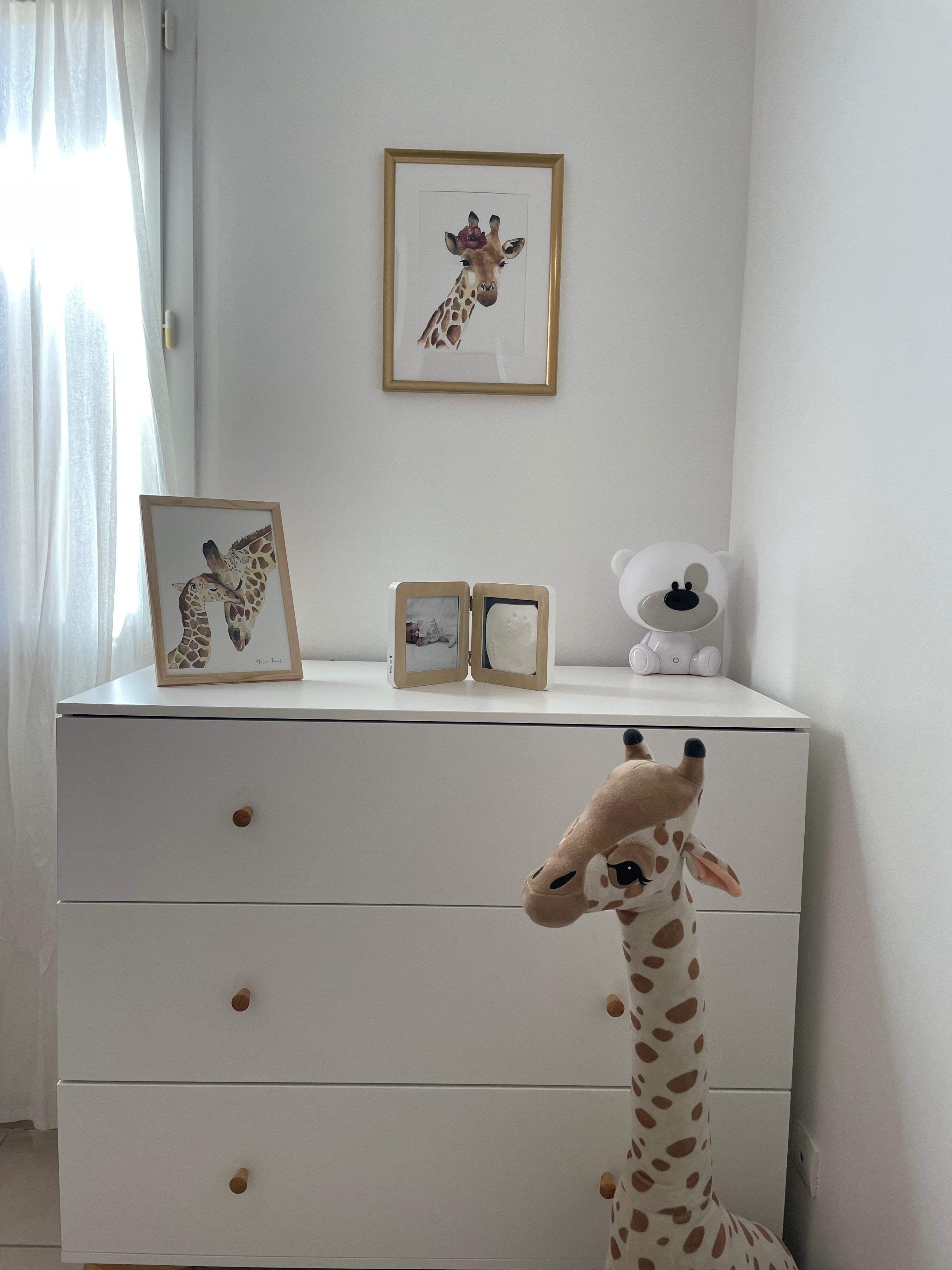 girafe affiche chambre bébé