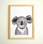 Poster bébé koala illustration animaux chambre enfant