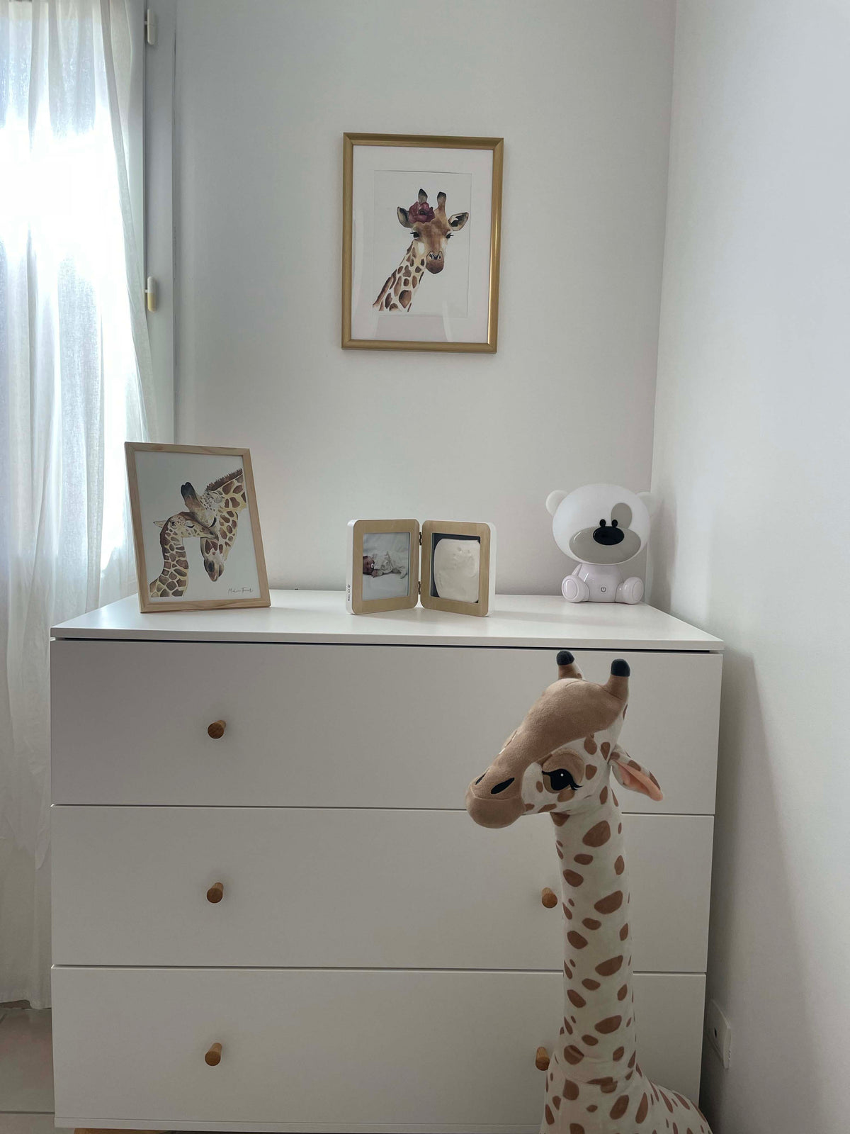Poster aquarelle animaux de la jungle chambre de bébé et d'enfant 