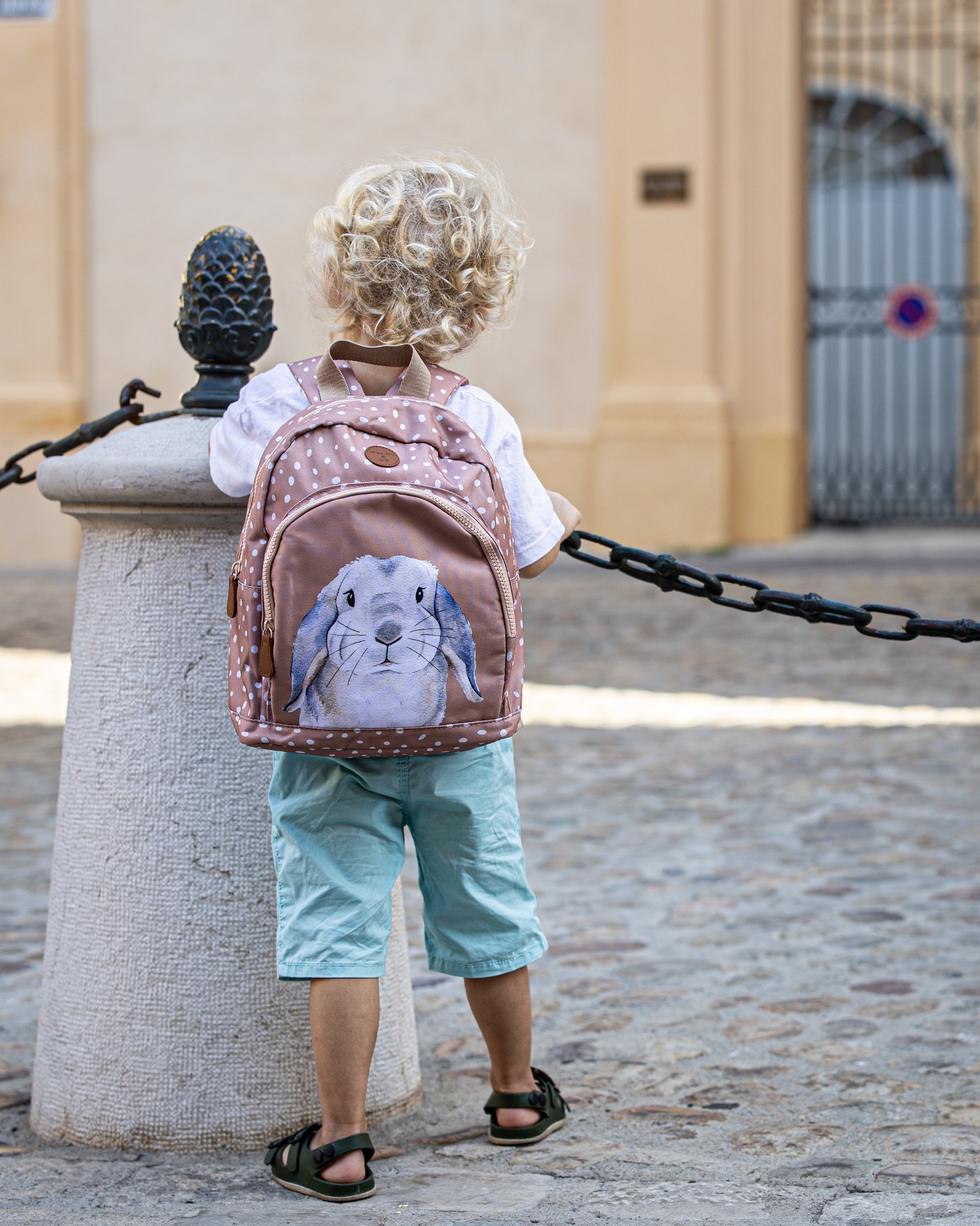 Sac à dos enfant cadeau naissance univers tendre aquarelle