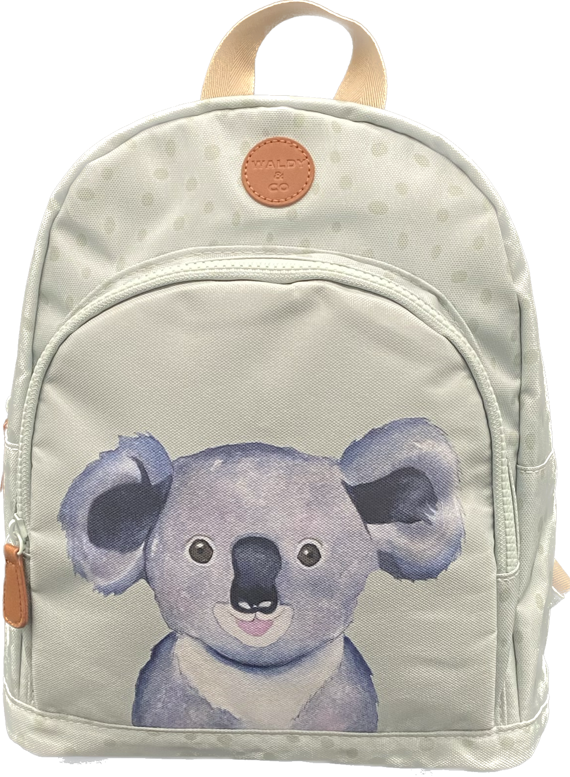 Sac à dos koala aquarelle vert clair pour enfant idéal pour la crèche et la maternelle