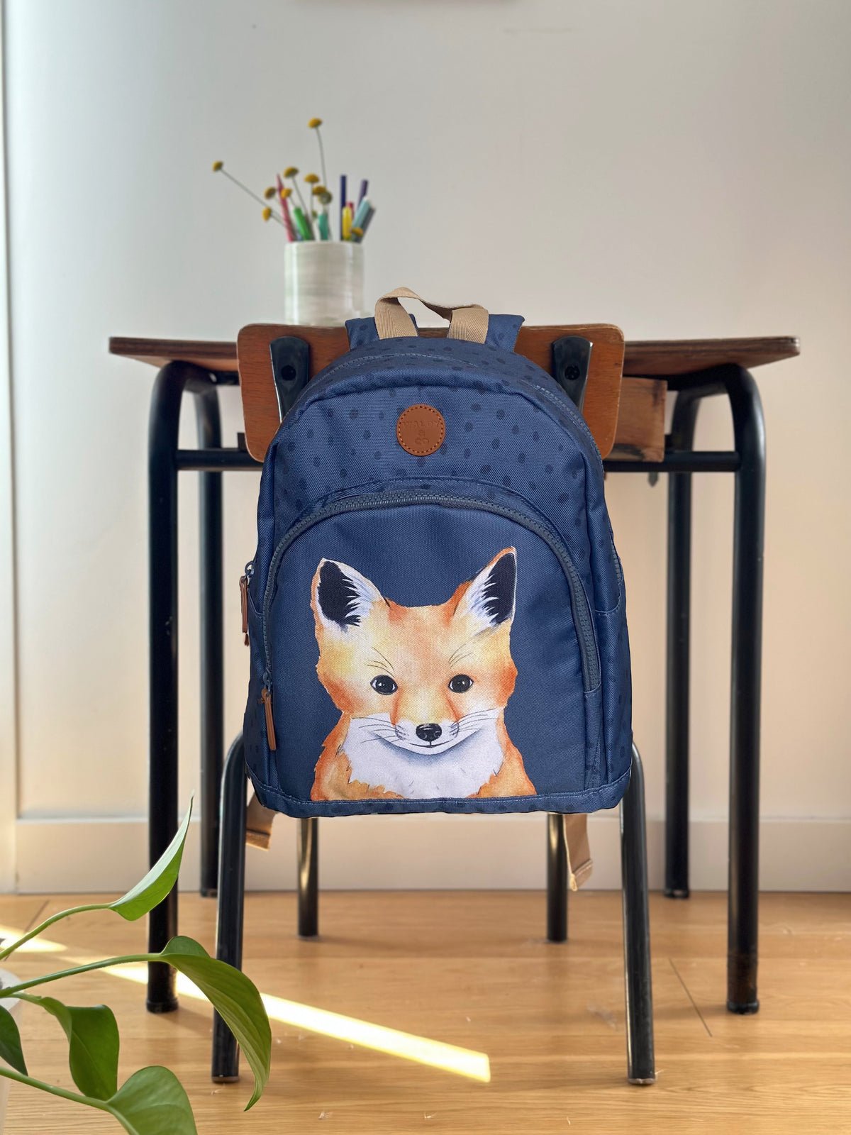 Sac enfant forêt aquarelle création Les Aquarelles de Marlène
