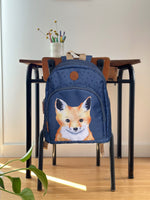 Sac enfant forêt aquarelle création Les Aquarelles de Marlène