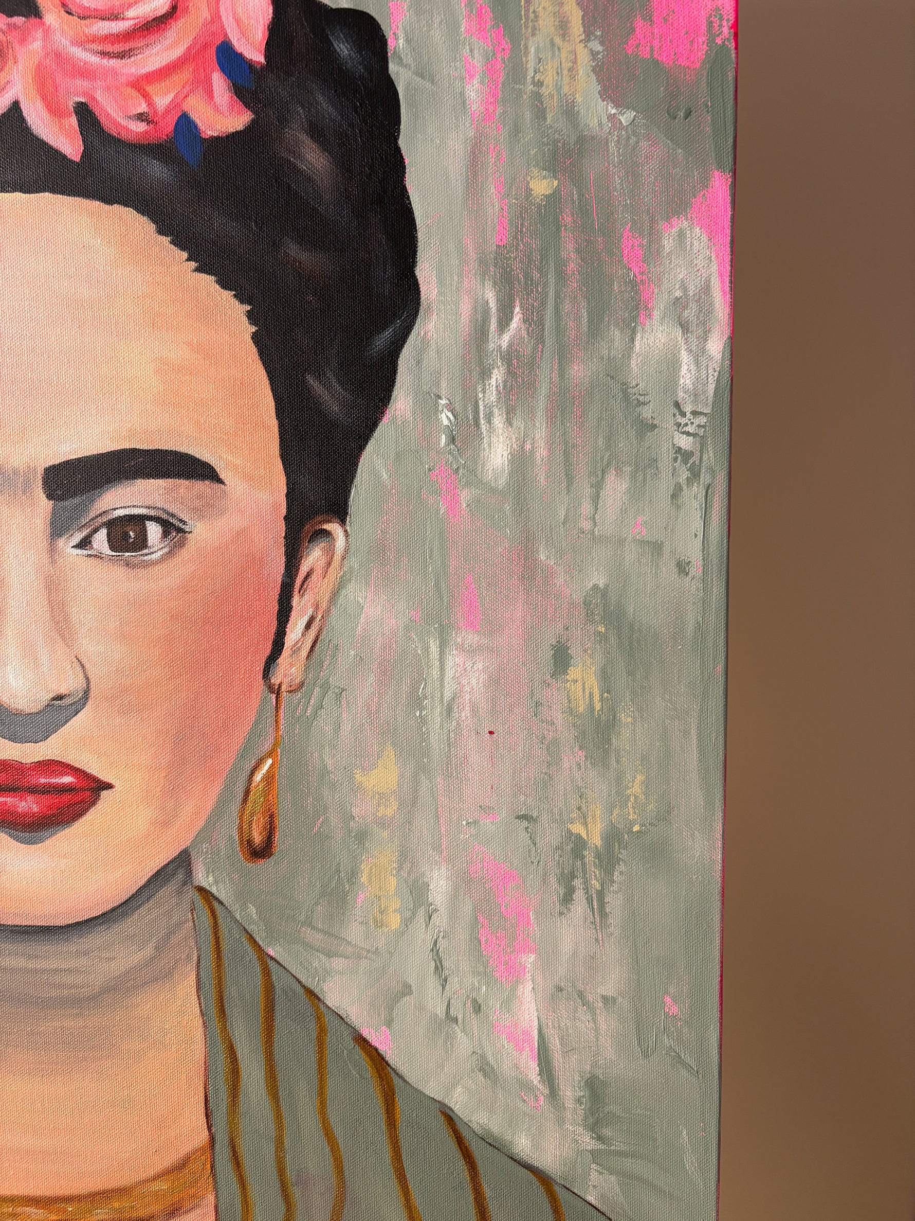 Œuvre unique Frida Kahlo sur toile