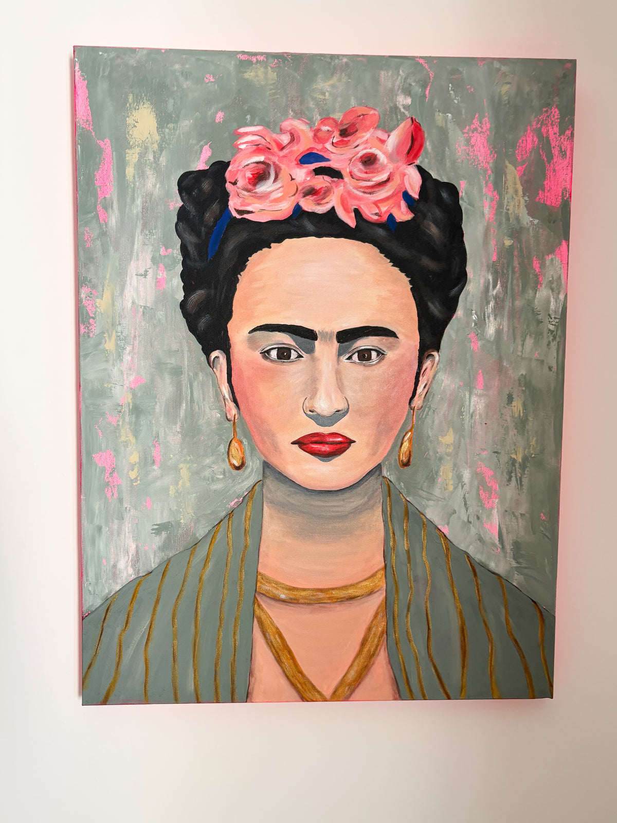Portrait féminin moderne œuvre unique